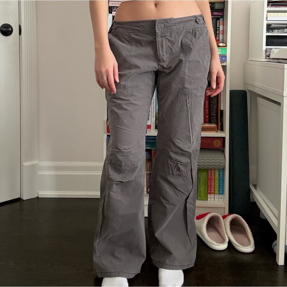 Club Monaco Women's Wide Leg Gray Pants